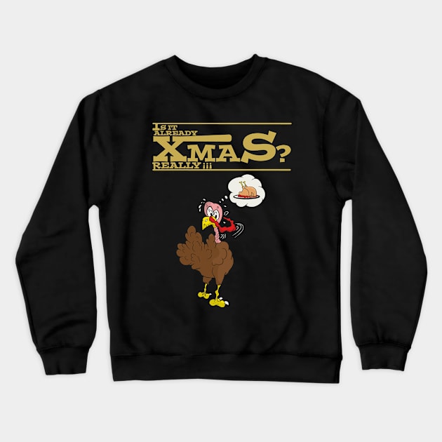 pavo navideño Crewneck Sweatshirt by Two Monkey Co.